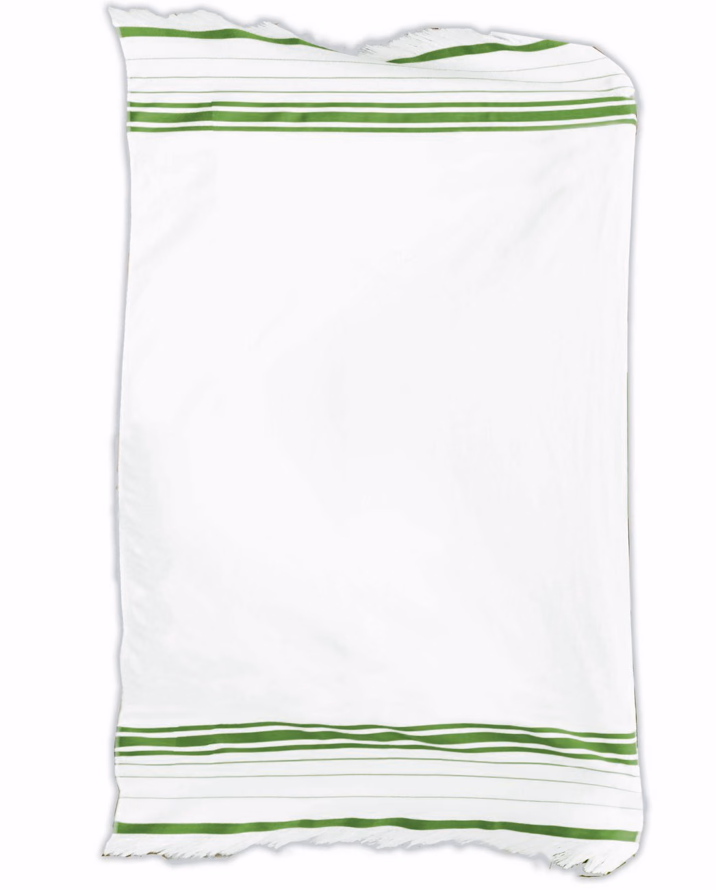 Custom Turkish Signature Fringed Beach Towel in Lime Green