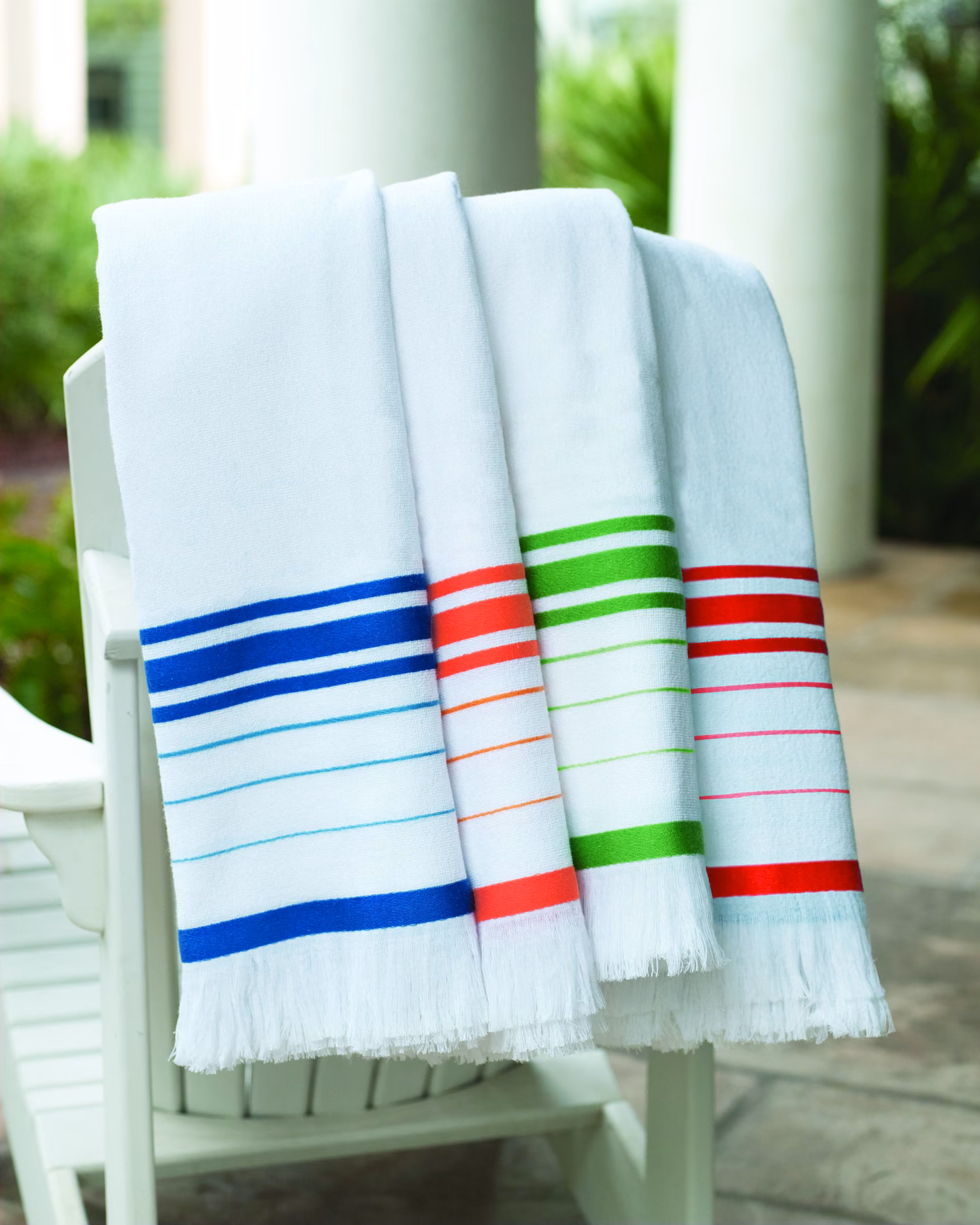 Custom Turkish Signature Fringed Beach Towel