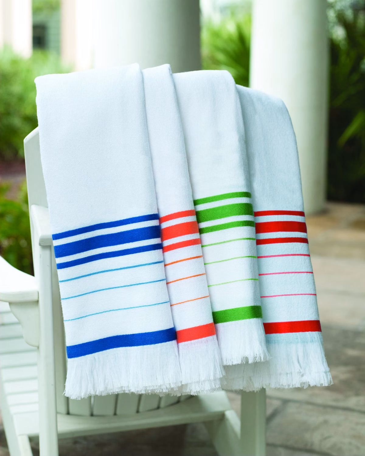 Custom Turkish Signature Fringed Beach Towel