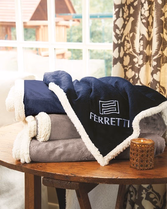Custom Deluxe Size Fairfield Throw Blanket