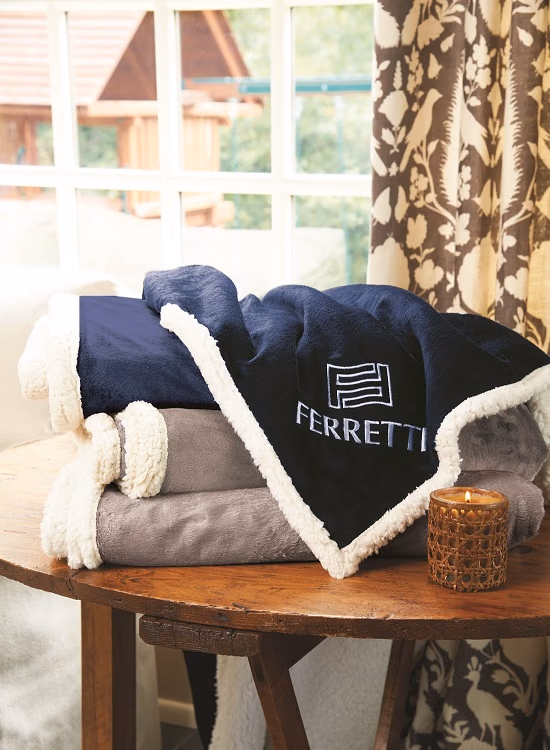 Custom Deluxe Size Fairfield Throw Blanket
