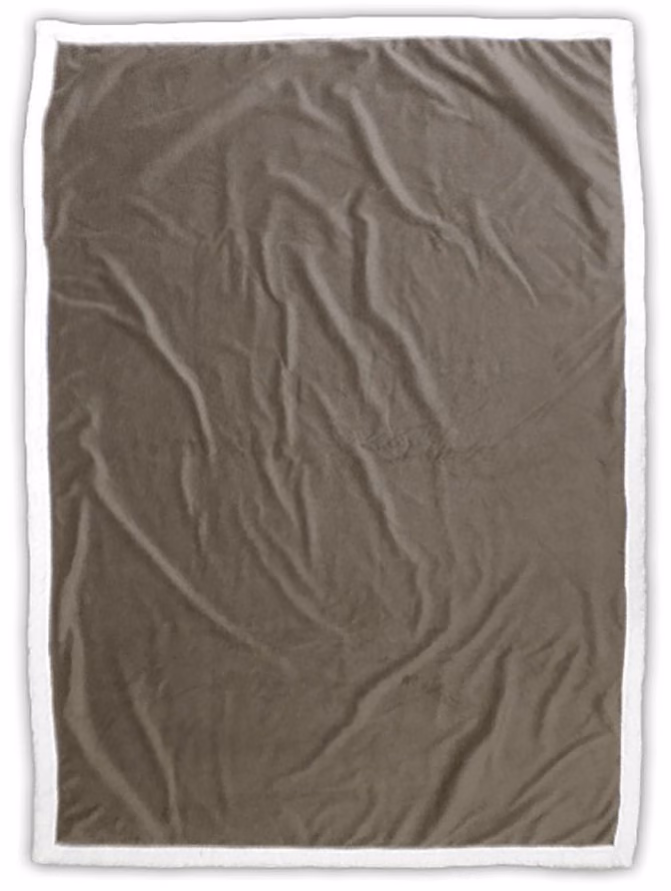 Custom Standard Size Fairfield Throw Blanket in Camel