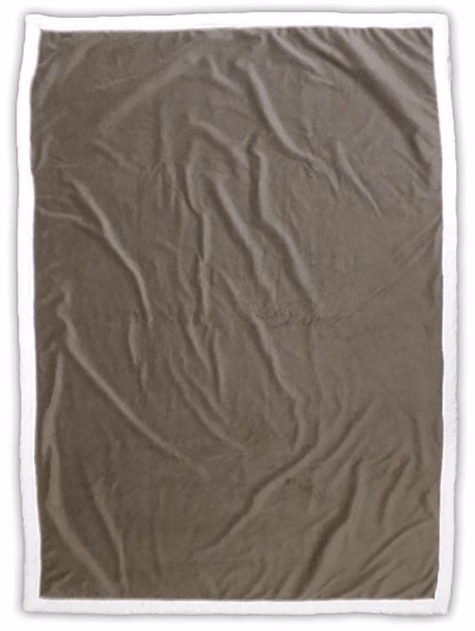 Custom Standard Size Fairfield Throw Blanket in Camel