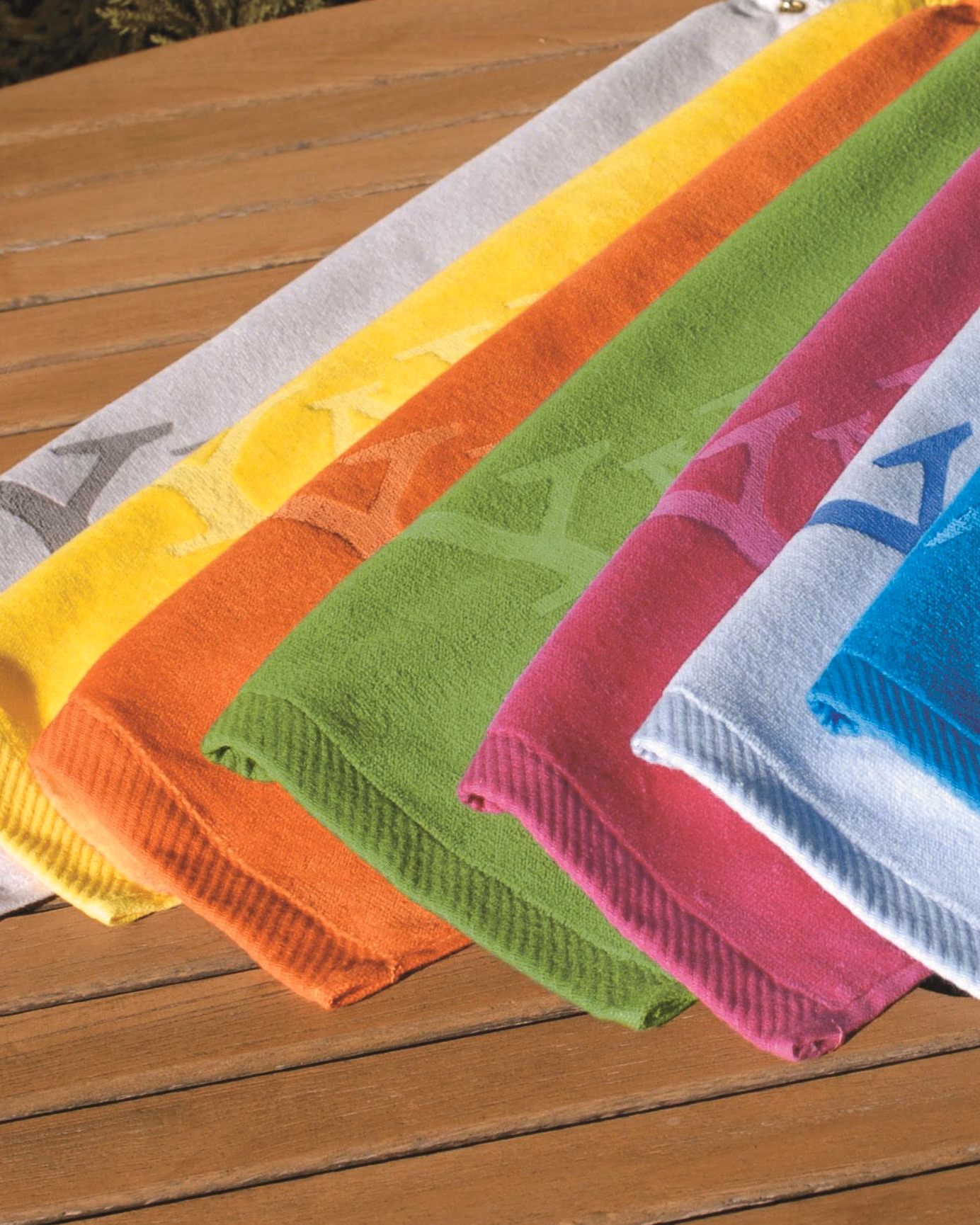 Custom Turkish Signature Colored Fingertip Towel