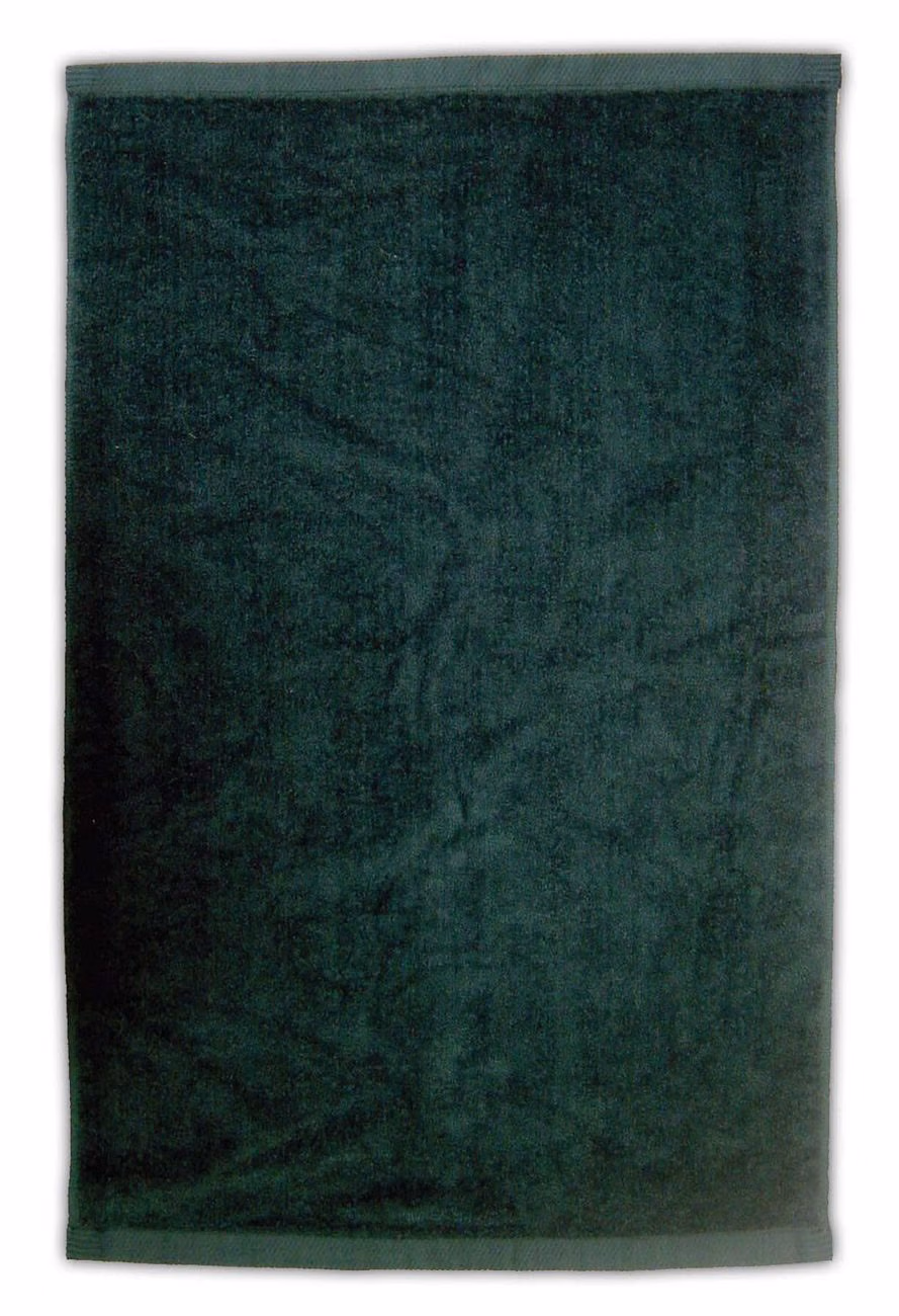 Custom Turkish Signature Colored Midweight Golf Towel in Evergreen