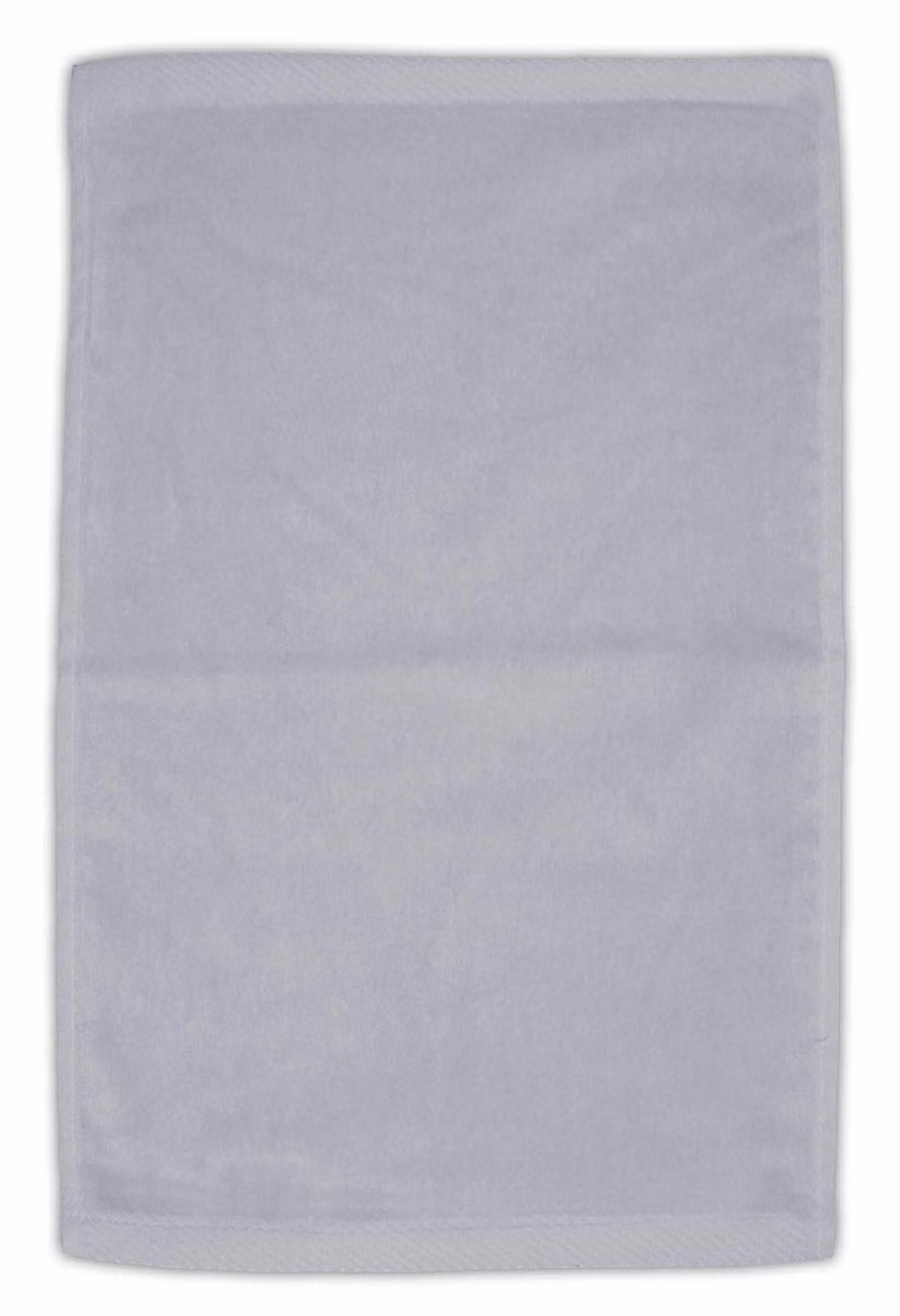 Custom Turkish Signature Colored Midweight Golf Towel in Grey