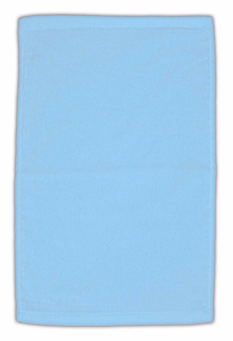 Custom Turkish Signature Colored Midweight Golf Towel in Light Blue