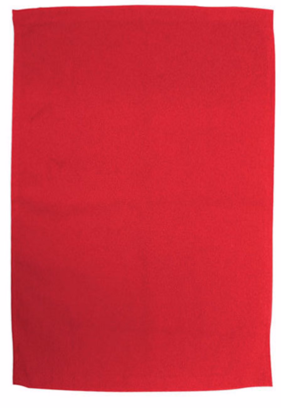 Custom Rally Towel in Red
