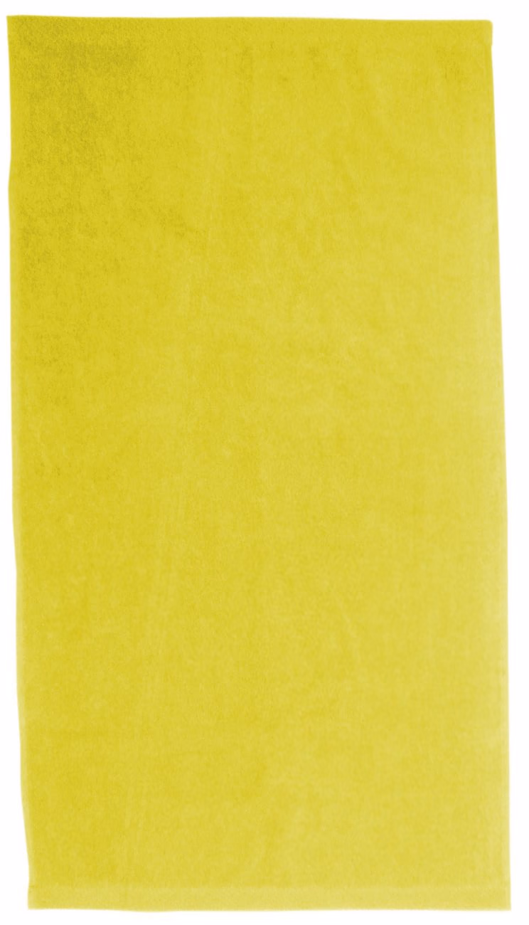 Custom Turkish Signature Colored Sport Towel in Lemon Yellow