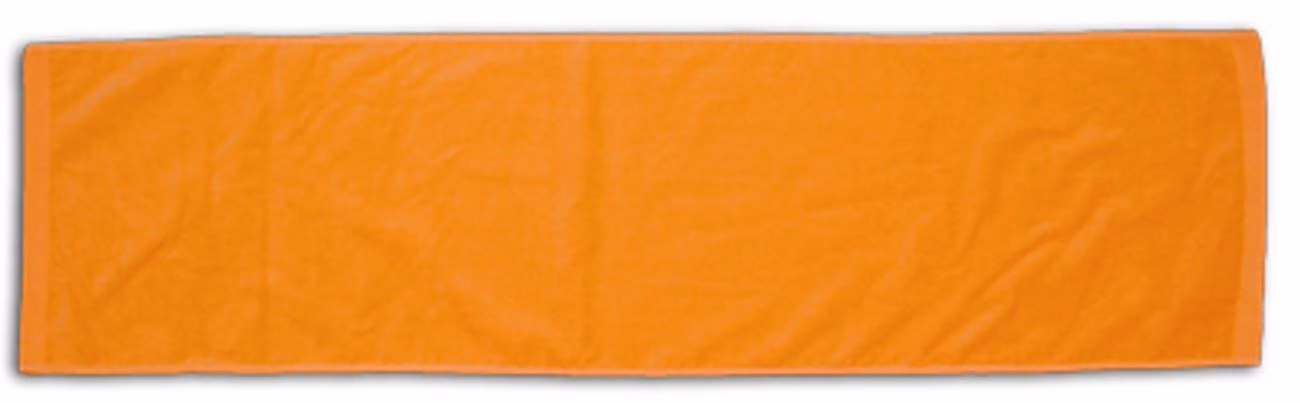 Custom Turkish Signature Colored Workout Towel in Orange