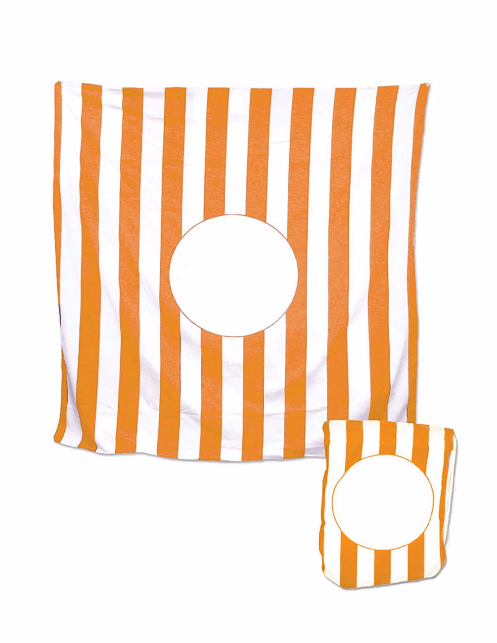 Custom Beach Blanket Tote in Orange