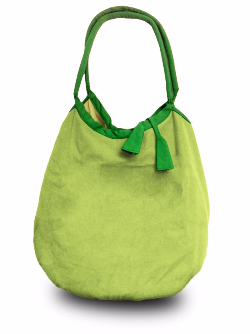 Custom Day Tripper Reversible Bag in Lime Green