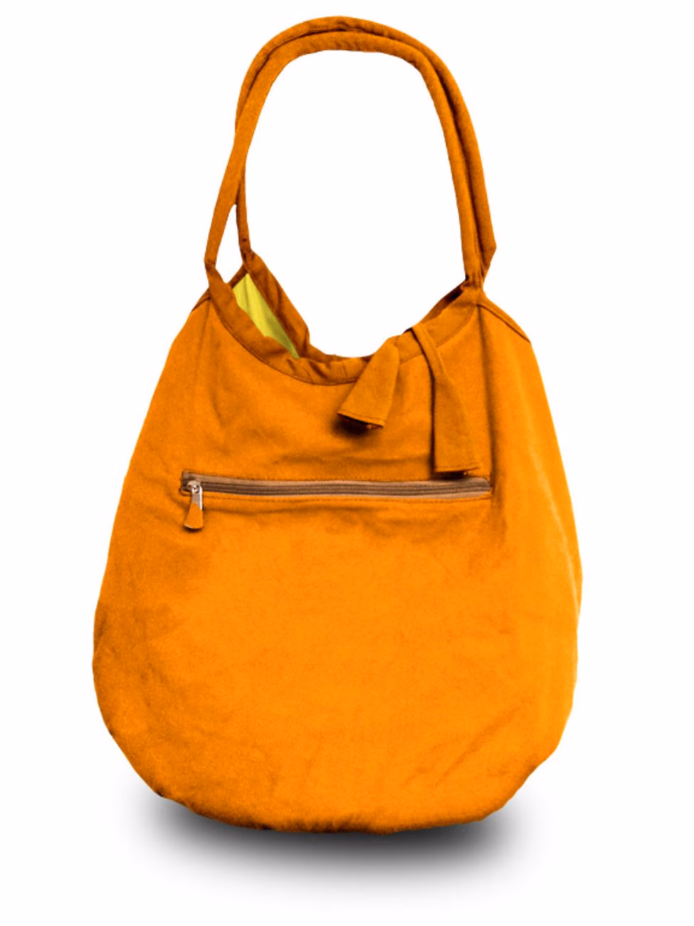 Custom Day Tripper Reversible Bag in Orange zipper side