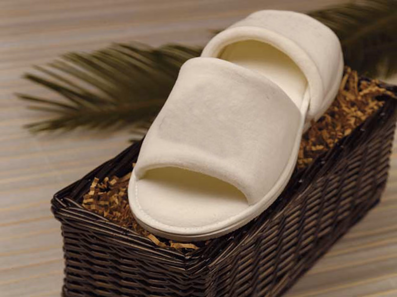 Custom Open Toe Velour Slippers