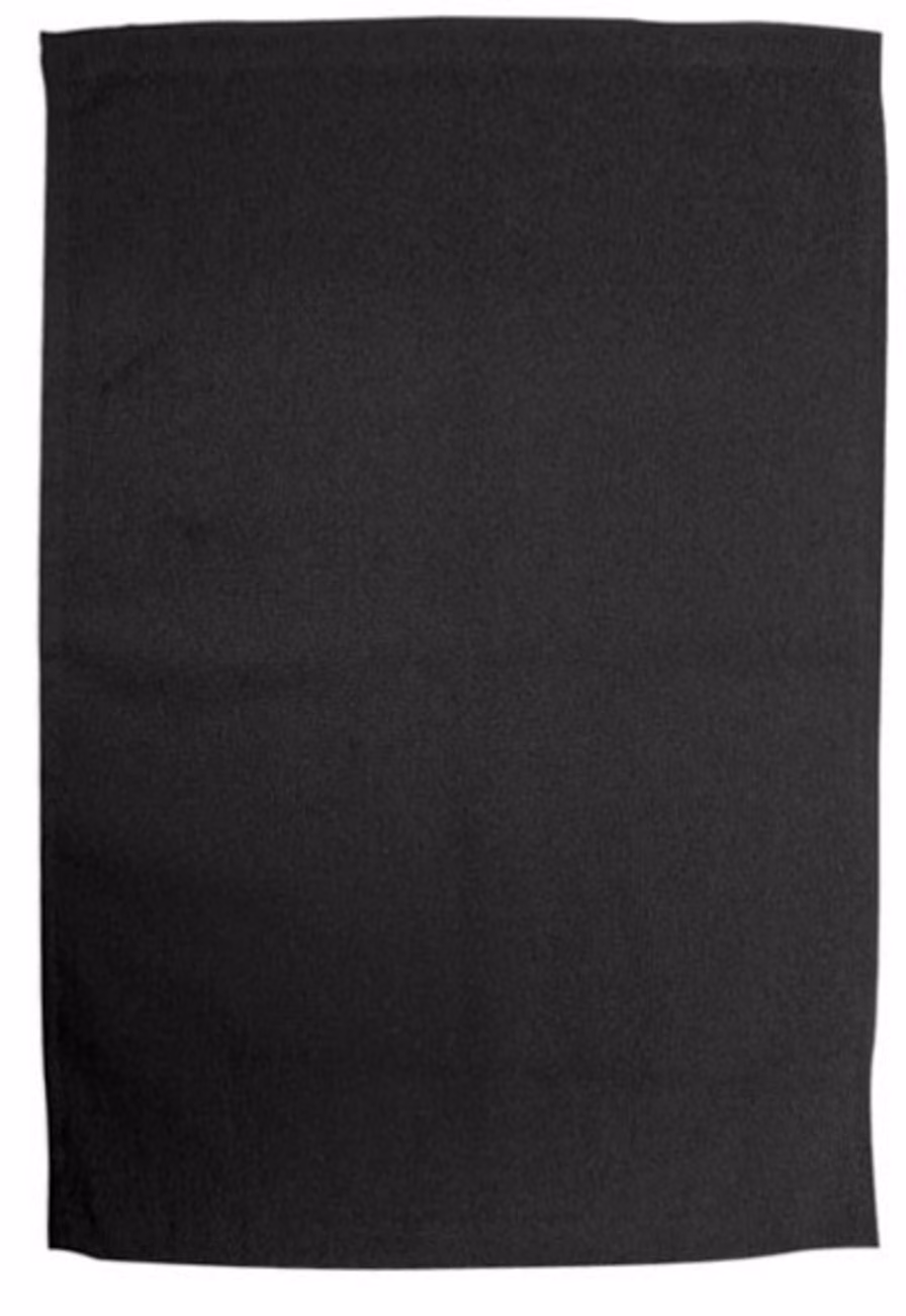 Custom Rally Towels in Black