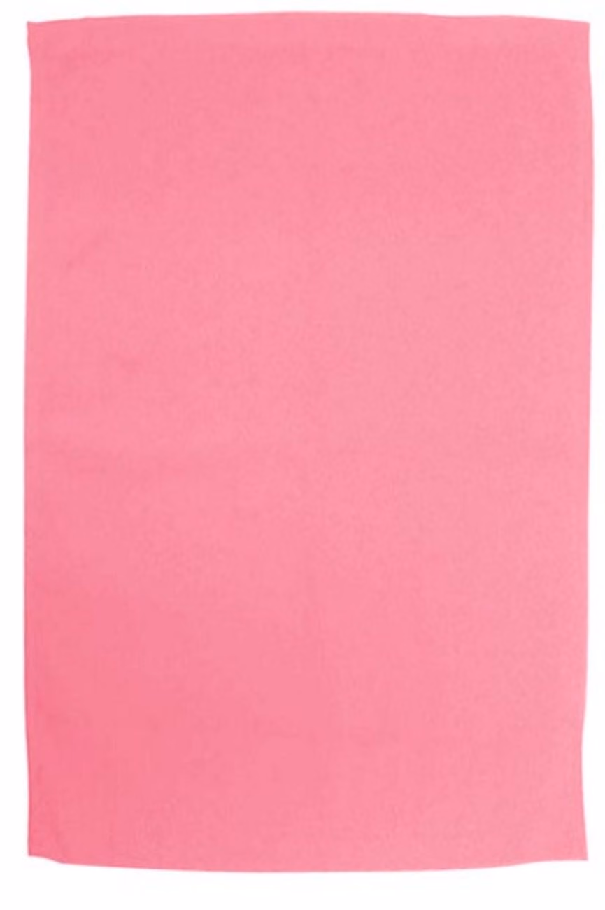 Custom Rally Towels in Pink