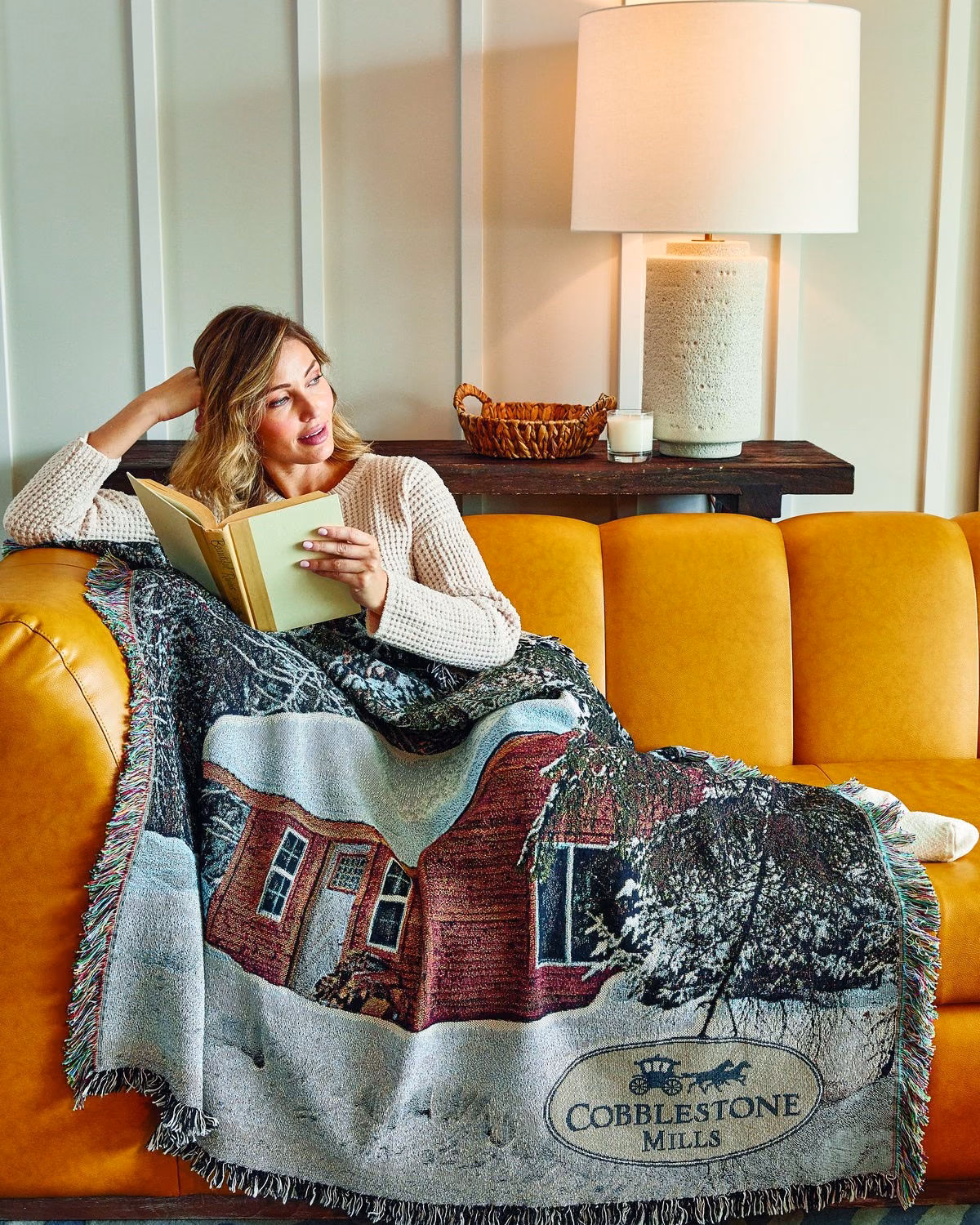 Custom Standard Woven Blanket by Blue Mill Weavers
