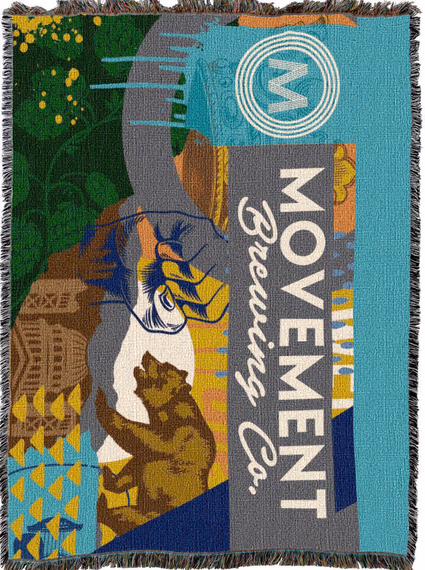 Custom Luxury Size Woven Blanket by Blue Mill Weavers