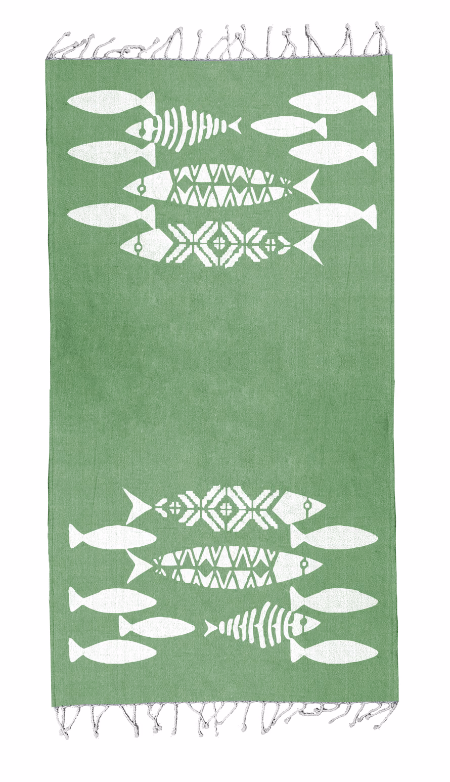 Custom Coral Reef Towel in Lime Green