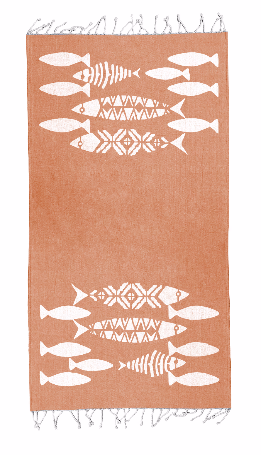 Custom Coral Reef Towel in Orange