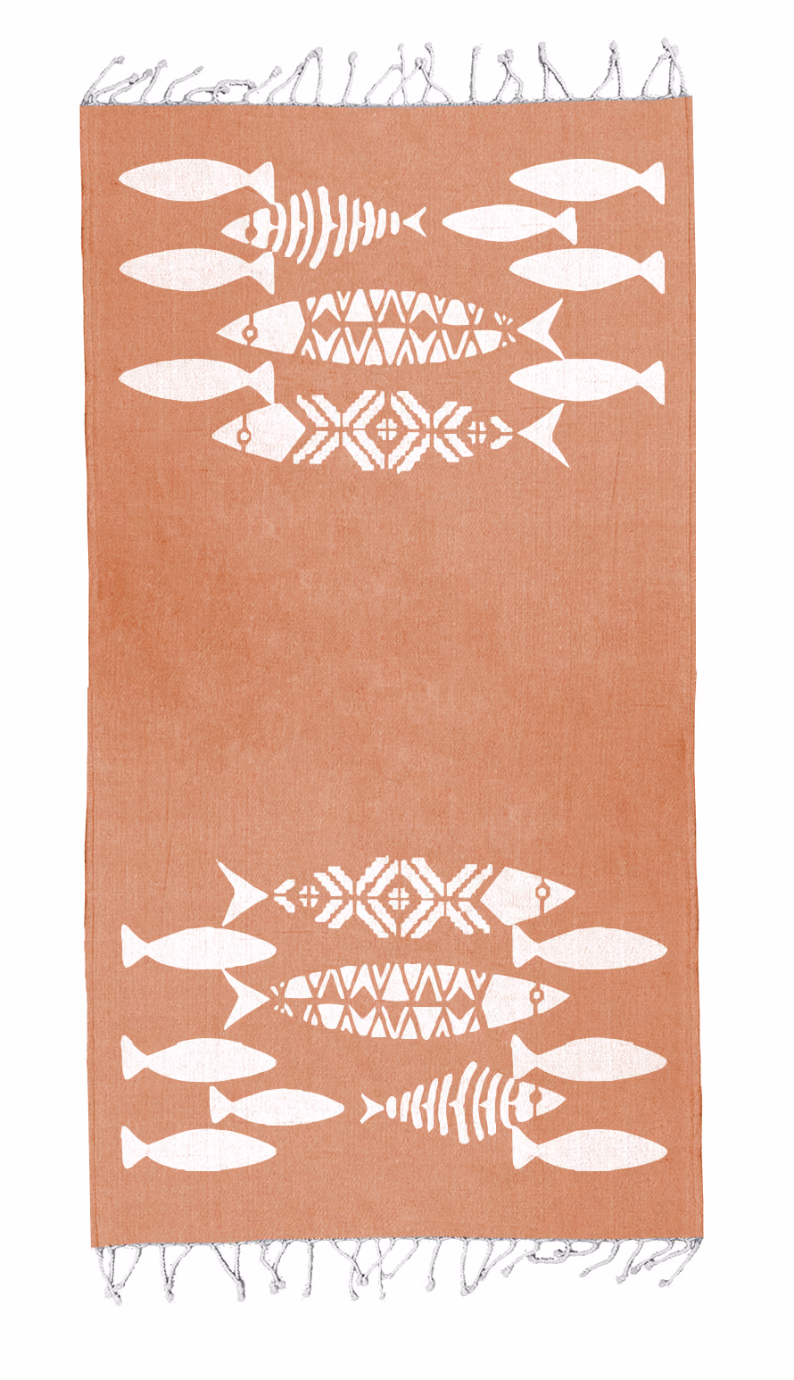 Custom Coral Reef Towel in Orange