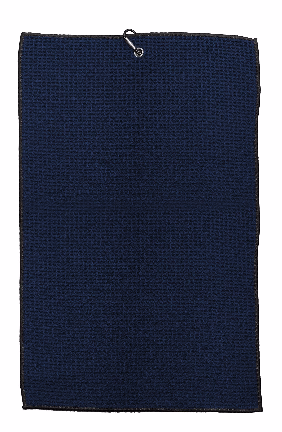 Custom Avid Golfer Waffle Towel in Navy
