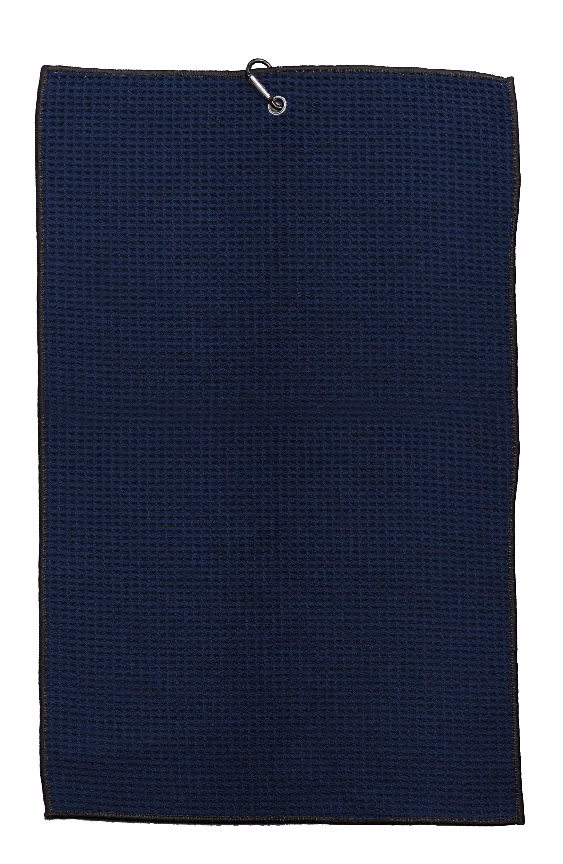 Custom Avid Golfer Waffle Towel in Navy