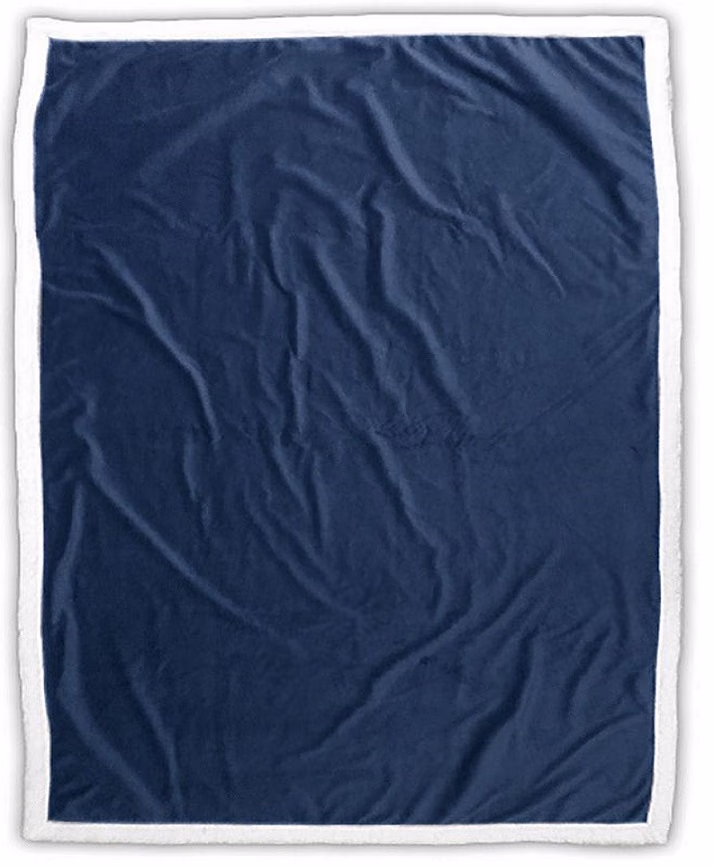Custom Cabin Checkered Fleece Throw in Navy