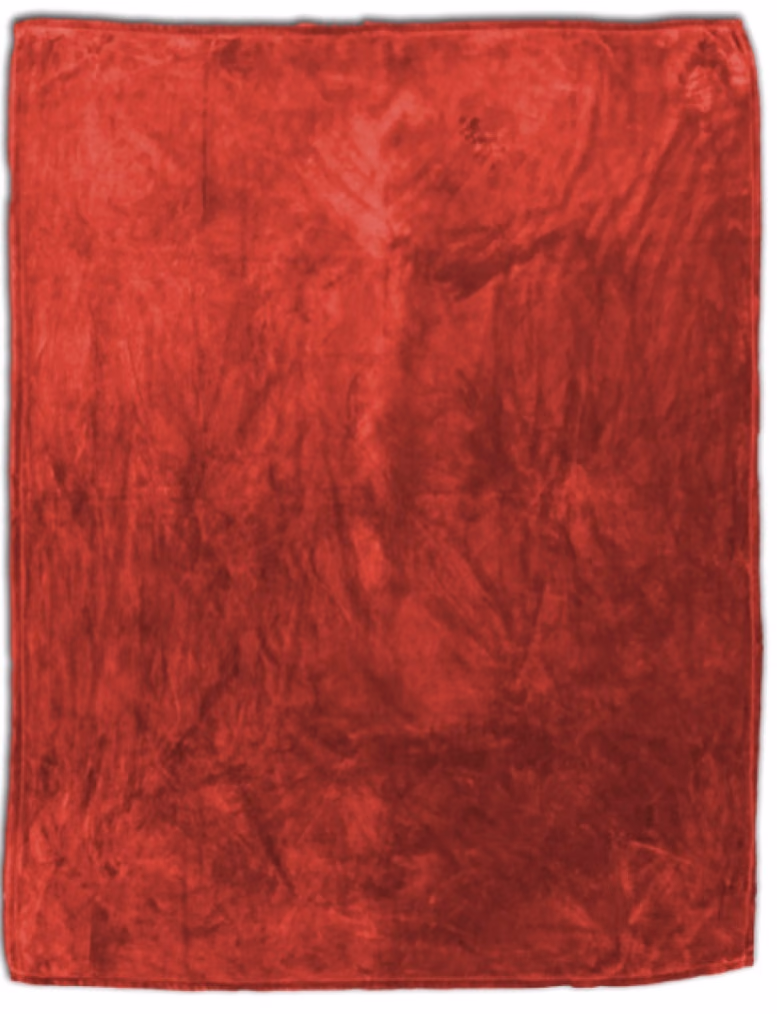 Custom Cabin Checkered Fleece Throw in RED