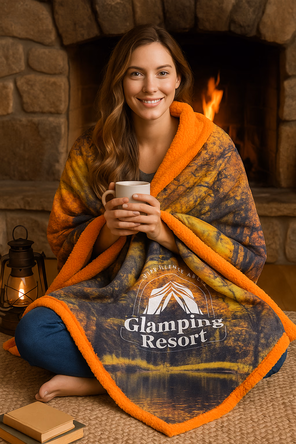 Custom Bordeaux Luxe Sherpa Colorfusion Blanket