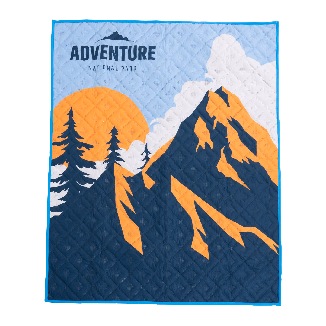 Custom Fiesta Picnic Quilted Outdoor Blanket