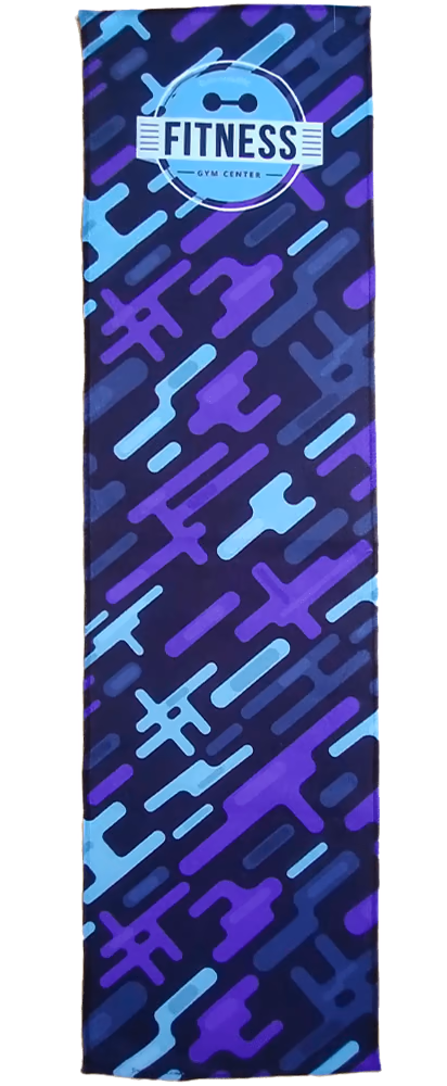 Custom Colorfusion Double Sided Chill Max Cooling Towel 9" x 30"