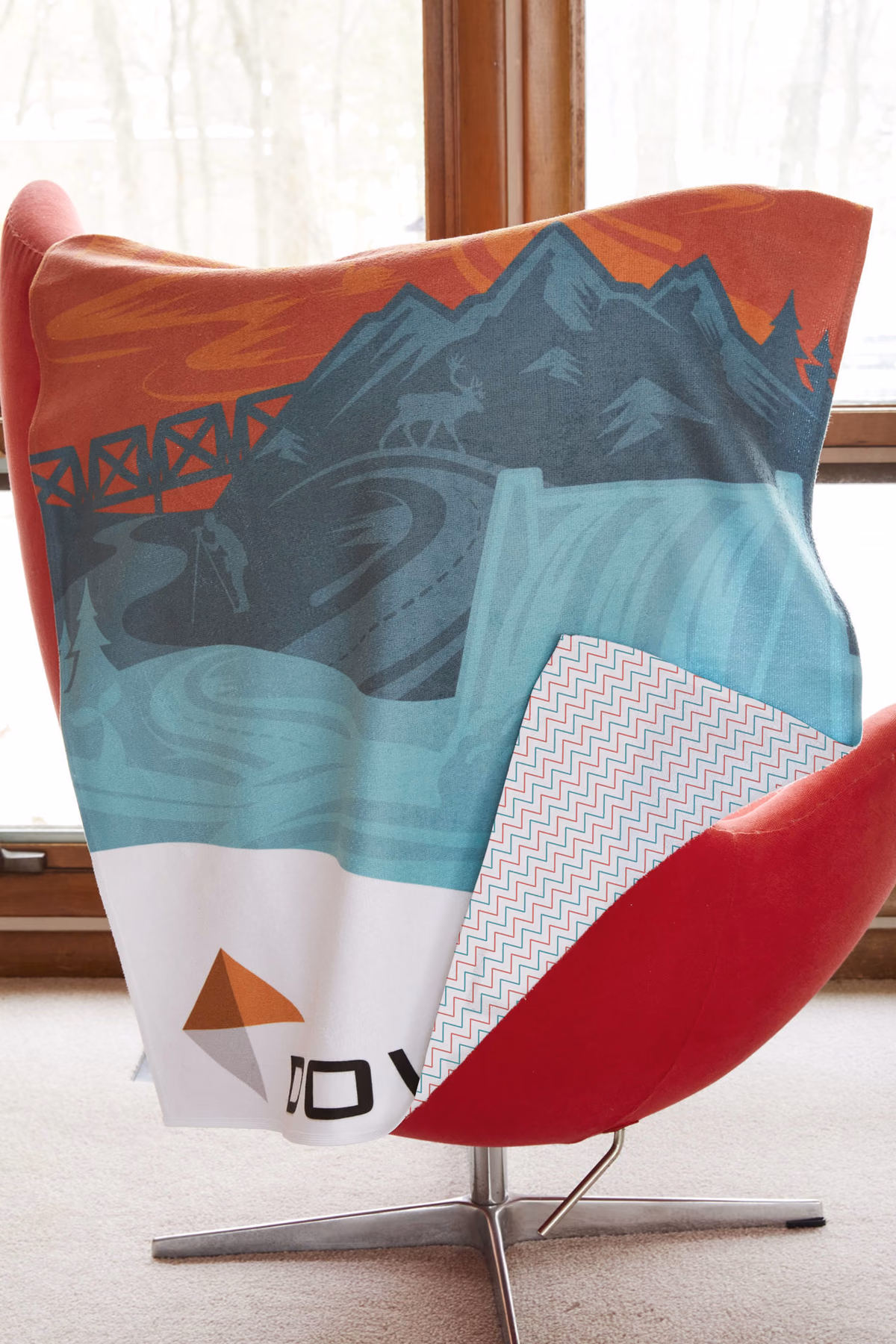 Custom Colorfusion Double Sided Poly Velour Beach Towel