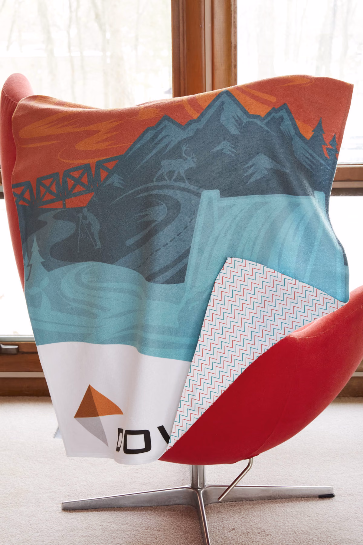 Custom Colorfusion Double Sided Poly Velour Beach Towel