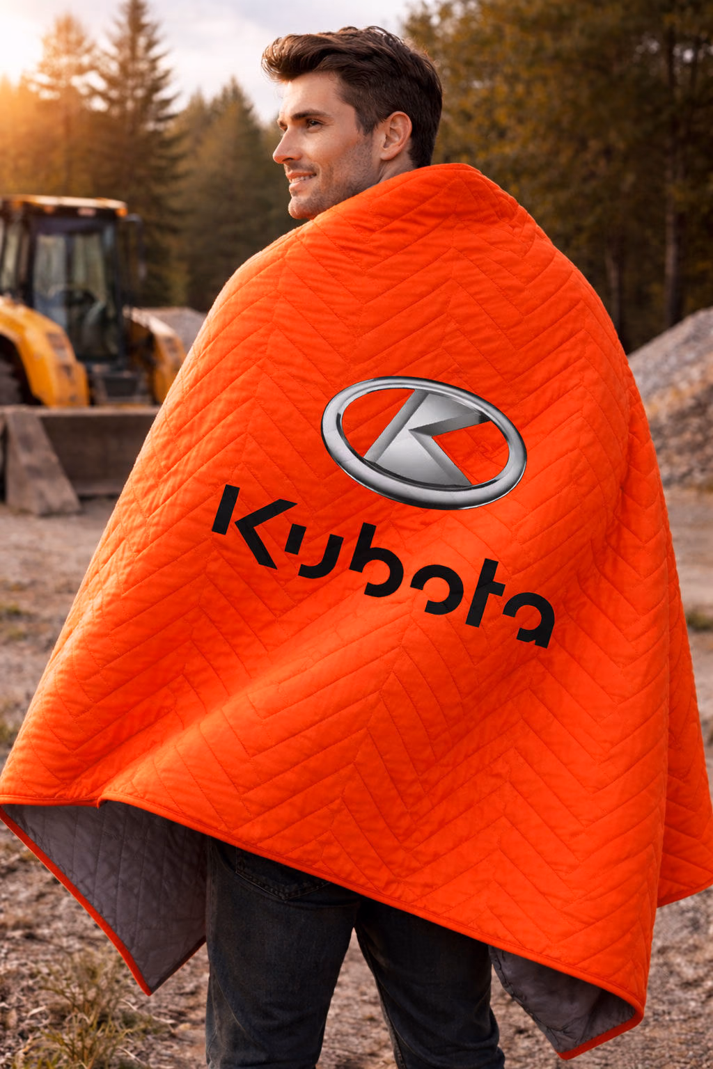 Custom Chevron Quilted Blanket