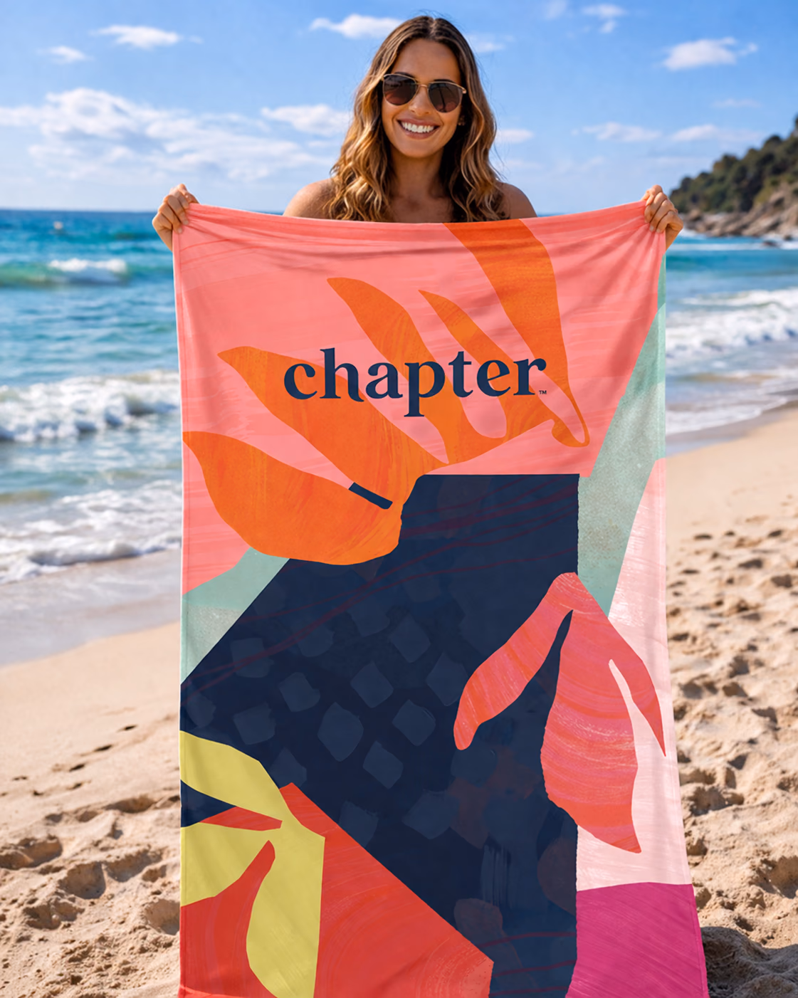 Custom Plush Beach Towel 30" x 60", HOT3060-PLUSH
