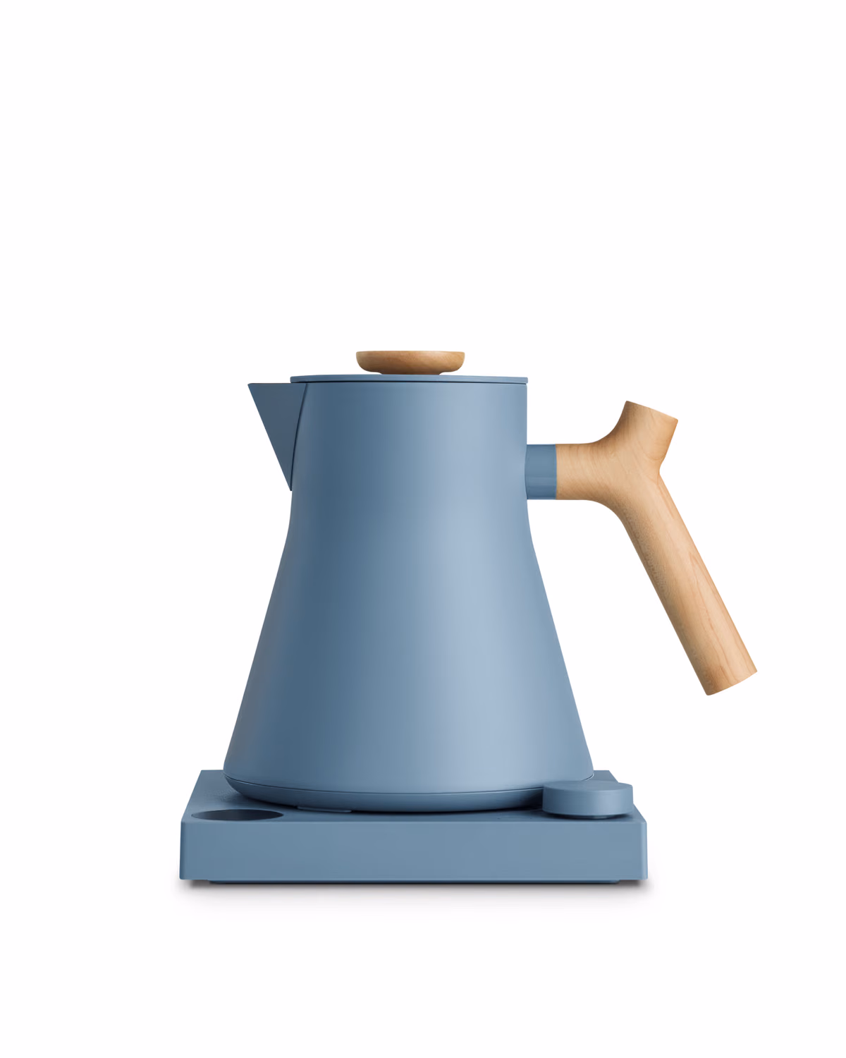 Custom Corvo EKG Electric Kettle in Hazy Blue + Maple