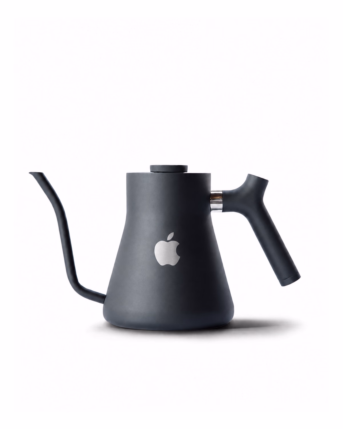 Custom Fellow Stagg pour-over kettle Matte Black with laser engraved company logo sample