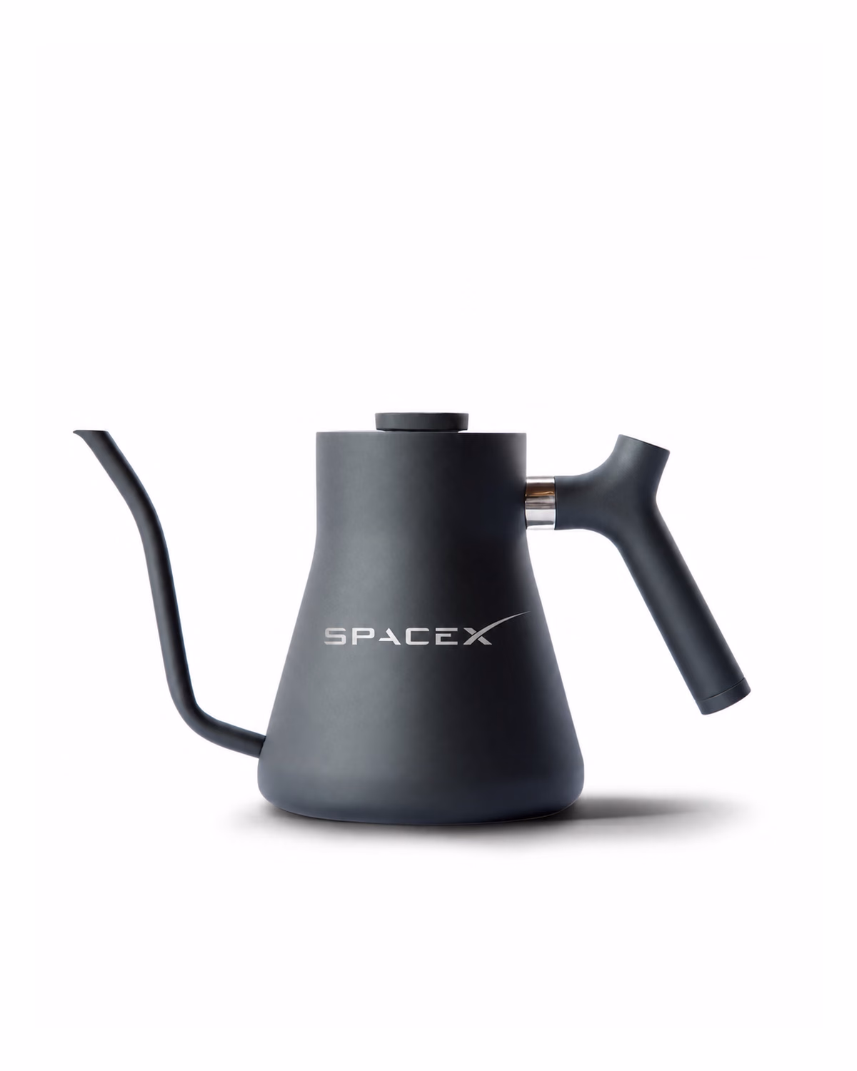Custom Fellow Stagg pour-over kettle Matte Black laser engraved company logo sample