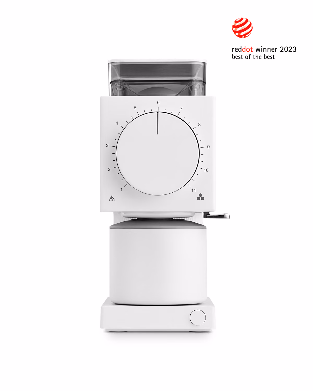 Custom Ode Brew Grinder Gen 2 in Matte White