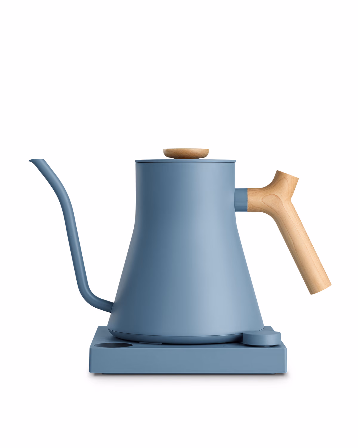 Custom Stagg EKG Electric Kettle in Hazy Blue + Maple