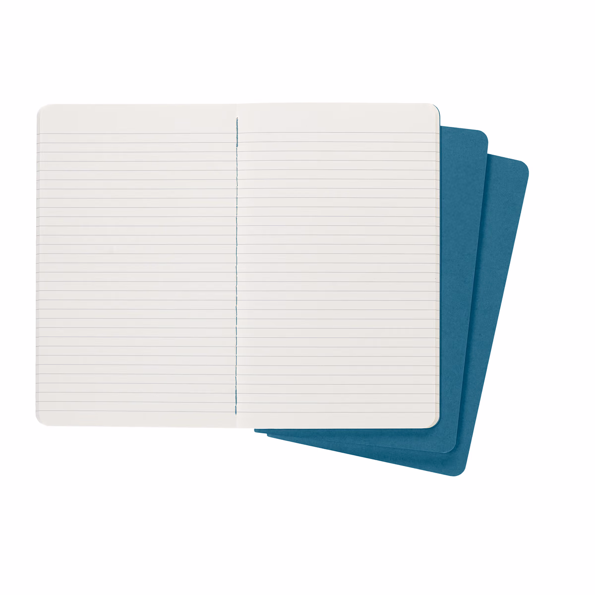Custom Moleskine Cahier Ruled Large Journal, Brisk Blue