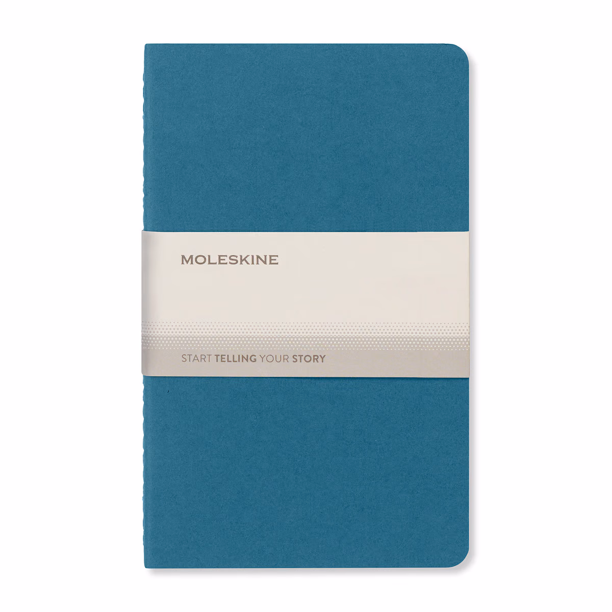 Custom Moleskine Cahier Ruled Large Journal, Brisk Blue