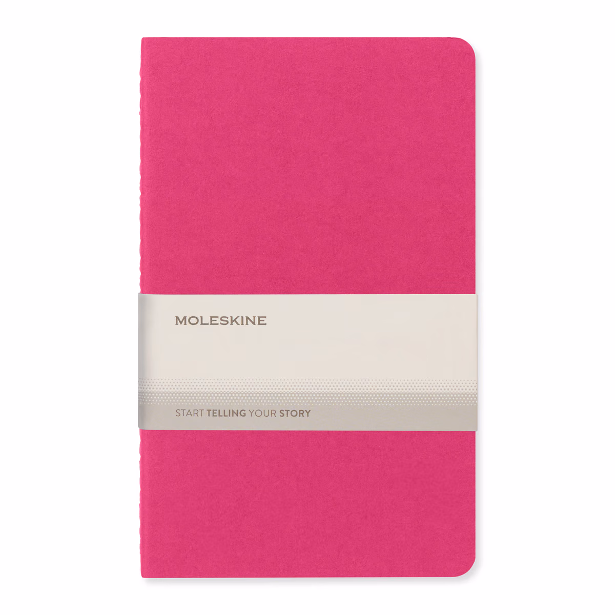Custom Moleskine Cahier Ruled Large Journal, Kinetic Pink