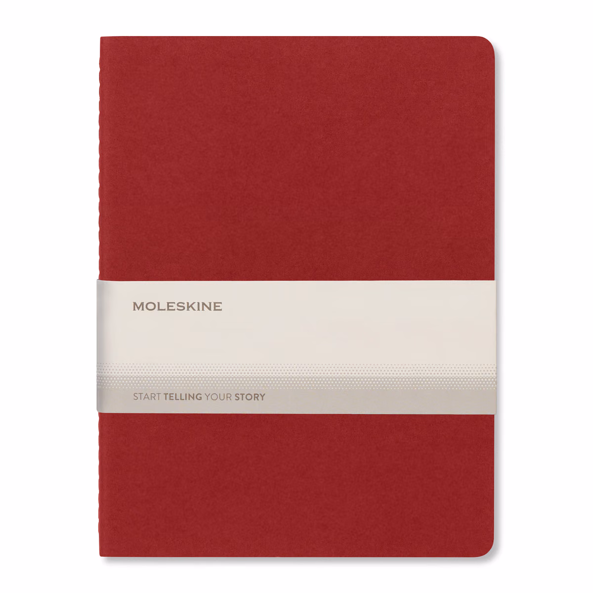 Custom Moleskine Cahier Ruled X-Large Journal, Cranberry Red