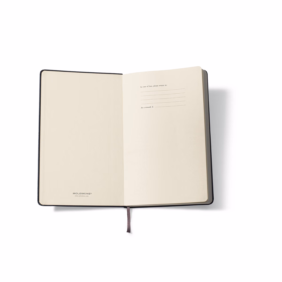 Custom Moleskine Hard Cover Plain Large Notebook, Black