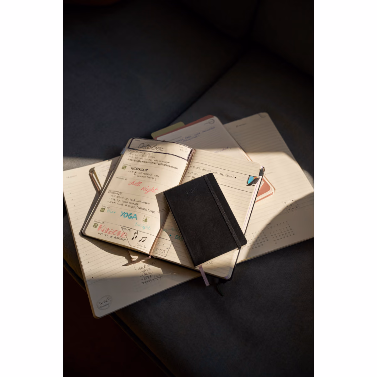 Custom Moleskine Hard Cover Plain Pocket Notebook, Black