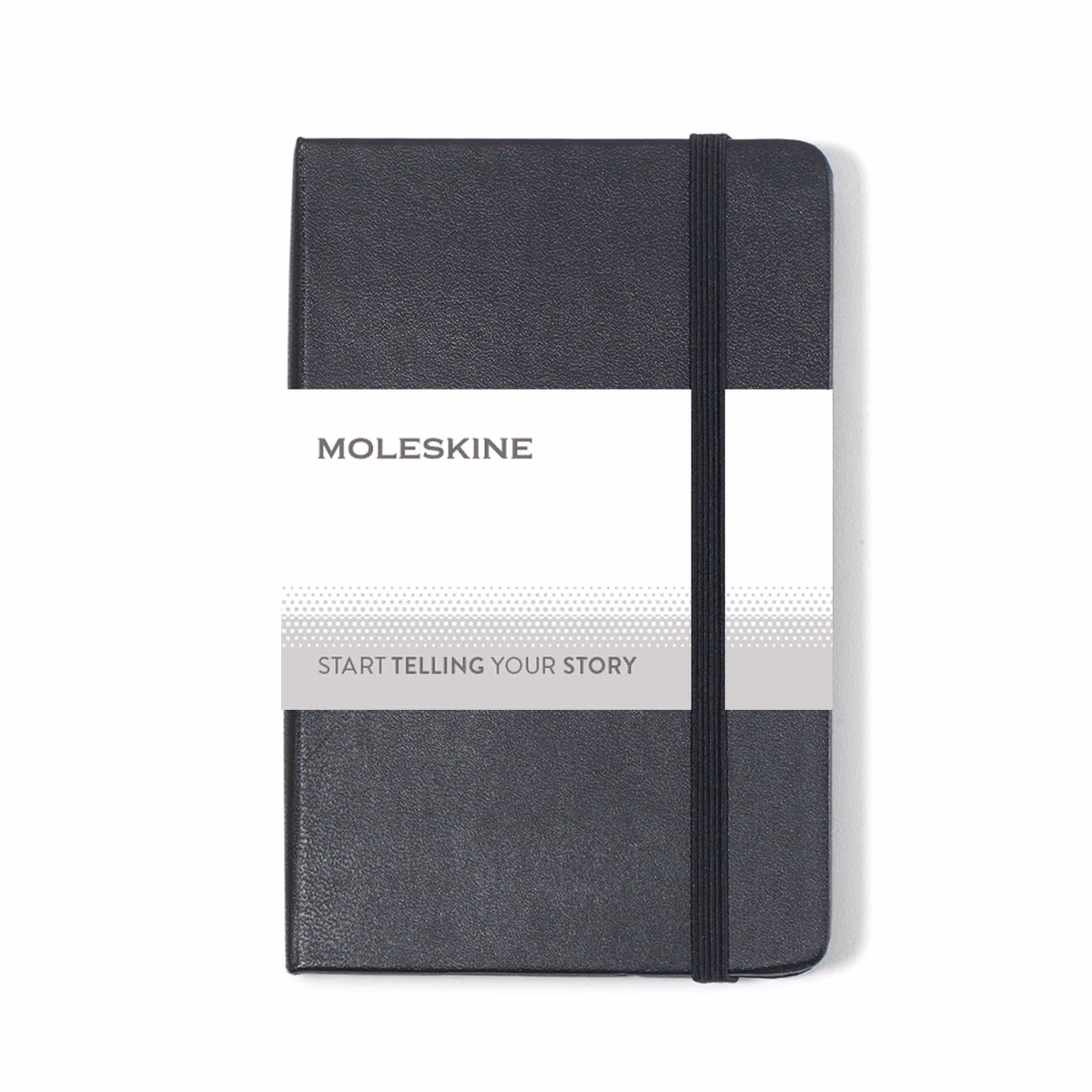 Custom Moleskine Hard Cover Plain Pocket Notebook, Black