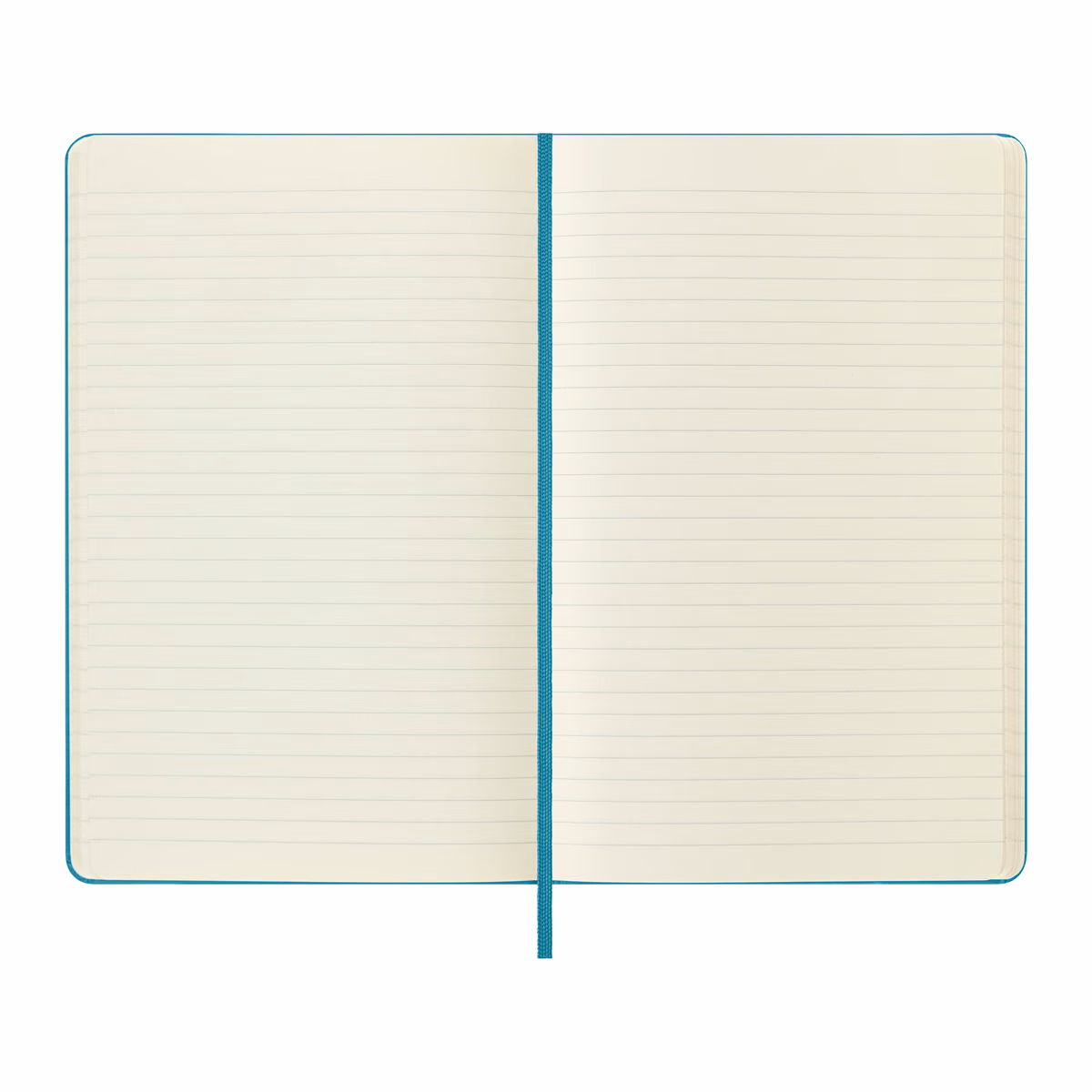 Custom Moleskine Hard Cover Ruled Large Notebook, Reef Blue