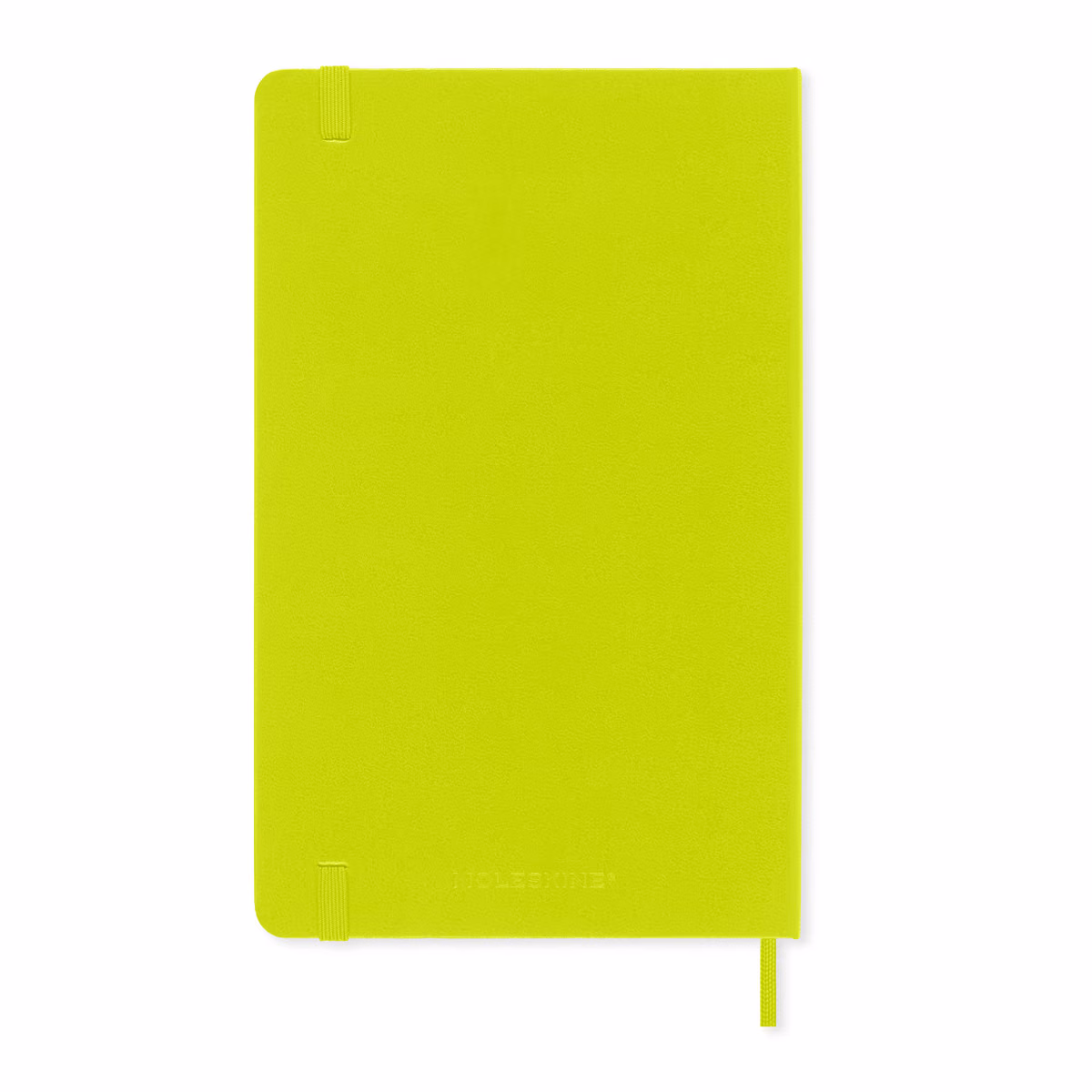 Custom Moleskine Hard Cover Ruled Large Notebook, Lemon Green